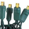 50-Light LED Yellow Bulb/Green Wiret. 6" Centers. Case Pack Of 24 Sets -Winter Decor Market 100027015 LED 50 Wide Angle Yellow Green 201212