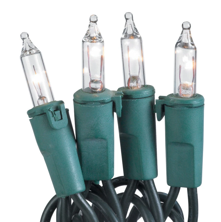 50-Light Clear Bulb/Green Wire 5.5" Centers. Case Pack (24 Sets) 3 50-Light Clear Bulb/Green Wire 5.5" Centers. Case Pack (24 Sets)