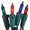 50-Light Multi Color Bulb/Green Wire. 5.5" Centers. Case Pack (24 Sets) 2 50-Light Multi Color Bulb/Green Wire. 5.5" Centers. Case Pack (24 Sets) -Winter Decor Market 100039239 Incandescent 50 Mini Lights Multi Green 201212