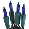 50-Light Blue Bulb/Green Wire. 5.5" Centers. Case Pack (24 Sets) 2 50-Light Blue Bulb/Green Wire. 5.5" Centers. Case Pack (24 Sets) -Winter Decor Market 100039240 Incandescent 50 Mini Lights Blue Green 201212