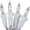 50-Light Clear Bulb/White Wire. 5.5" Centers. Case Pack (24 Sets) -Winter Decor Market 100039249