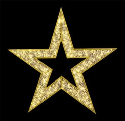 Giant 2D LED Lit Star - 4' & 6.5' -Winter Decor Market 2d regal star