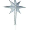 Silver Moravian LED Tree Top Star -Winter Decor Market 36in Moravian silver star topper 1