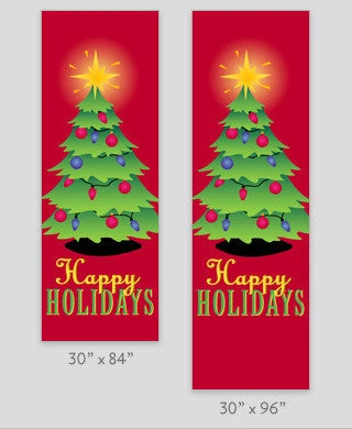 Christmas Tree Light Pole Banner 4 Christmas Tree Light Pole Banner - Image 2