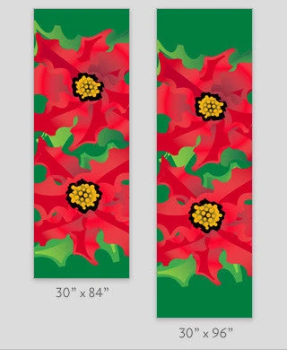 Poinsettia Light Pole Banner 4 Poinsettia Light Pole Banner - Image 2
