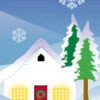 Winter House Light Pole Banner -Winter Decor Market 410 3084 85676
