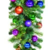 Decorated 4.5' Jewel Tone Column Drop 1 Decorated 4.5' Jewel Tone Column Drop -Winter Decor Market 54in Jewel Tone Column Drop