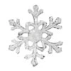 6" Clear Acrylic Snowflake Ornament (Set Of 6)