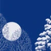 Winter Trees & Moon Light Pole Banner 1 Winter Trees & Moon Light Pole Banner -Winter Decor Market 604 3084 57978