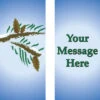 Pine Branches Light Pole Banner (Double Set)