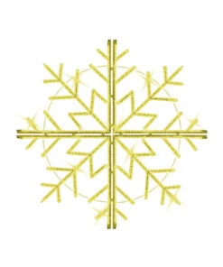 7' LED Rope Light Hanging Snowflake Chandelier