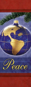 Peace Globe Light Pole Banner