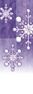 Paper Snowflake Light Pole Banner (Purple)