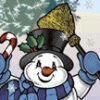 Snowman With Broom Light Pole Banner -Winter Decor Market 816 3084 06965