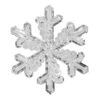 9" Clear Acrylic Snowflake Ornament (Set Of 4)