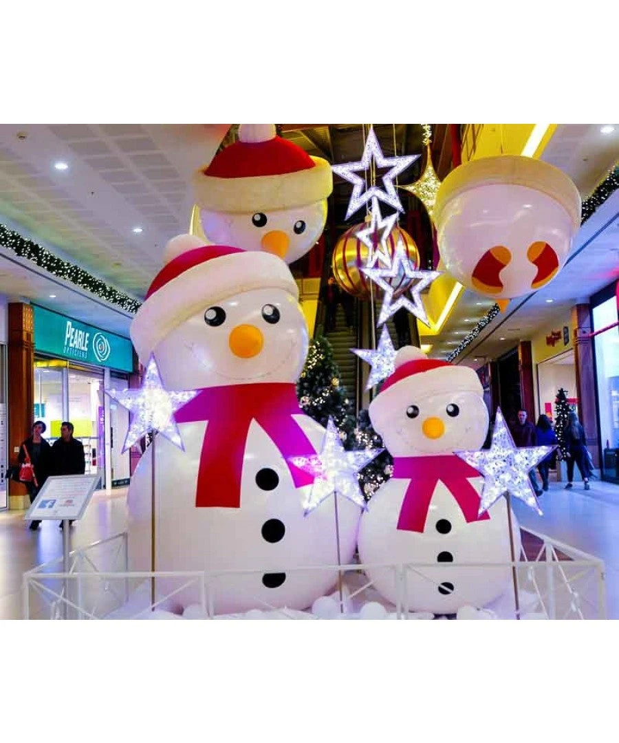 9.5' Standing Inflatable Snowman 4 9.5' Standing Inflatable Snowman - Image 2