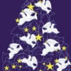 Peace Doves Holiday Tree Light Pole Banner -Winter Decor Market 927 3084 06066