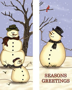 Snow Family Light Pole Banner (Double Set)