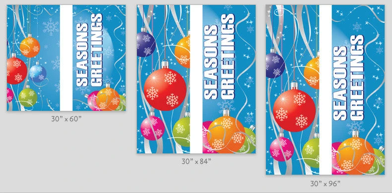 Ornament Drops Light Pole Banner (Double Set) 4 Ornament Drops Light Pole Banner (Double Set) - Image 2