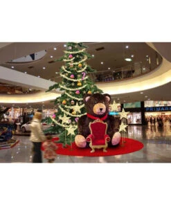 9.8' Inflatable Teddy Bear -Winter Decor Market 9ftInflatableTeddyBearMallChristmasDecoration