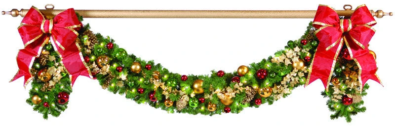 Classic Unlit Decorated Garland - 14" Diameter (per Ft) 5 Classic Unlit Decorated Garland - 14" Diameter (per Ft) - Image 4