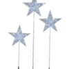LED Illuminated Star Trees - Set Of 3 -Winter Decor Market CoolWhiteLEDLitStarsonStand