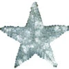 Crystal Star Tree Topper - Pure White LED Lights -Winter Decor Market Cool White Crystal Star Topper