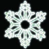 18" LED Ropelight Crystal Snowflake -Winter Decor Market Crystal Snowflake