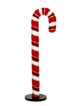 Giant Candy Cane Prop -Winter Decor Market GiantFiberglassCandyCanePropPhotoOp