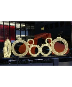 Giant Illuminated Ornament Rings -Winter Decor Market GiantOutdoorChristmasRingCommercialDecoration