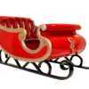 Santa's Sleigh Display Prop -Winter Decor Market GiantRedCommercialFiberglassSantaSleigh