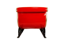 Santa's Sleigh Display Prop -Winter Decor Market GiantRedCommercialFiberglassSantaSleighBack