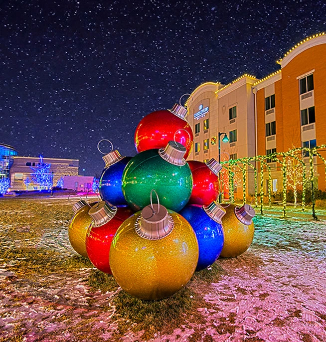 10-Ball Giant Ornament Stack - Made In USA 4 10-Ball Giant Ornament Stack - Made In USA - Image 2