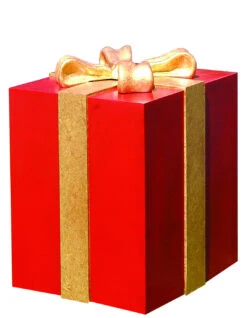 32" Fiberglass Gift Box With Bow