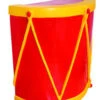 25.5" Red & Gold Half Drum Base -Winter Decor Market HalfDrumBaseProp