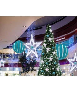 Giant Striped Round Inflatable Ornaments - 2 Sizes -Winter Decor Market HangingInflatableMallDecorationHoliday