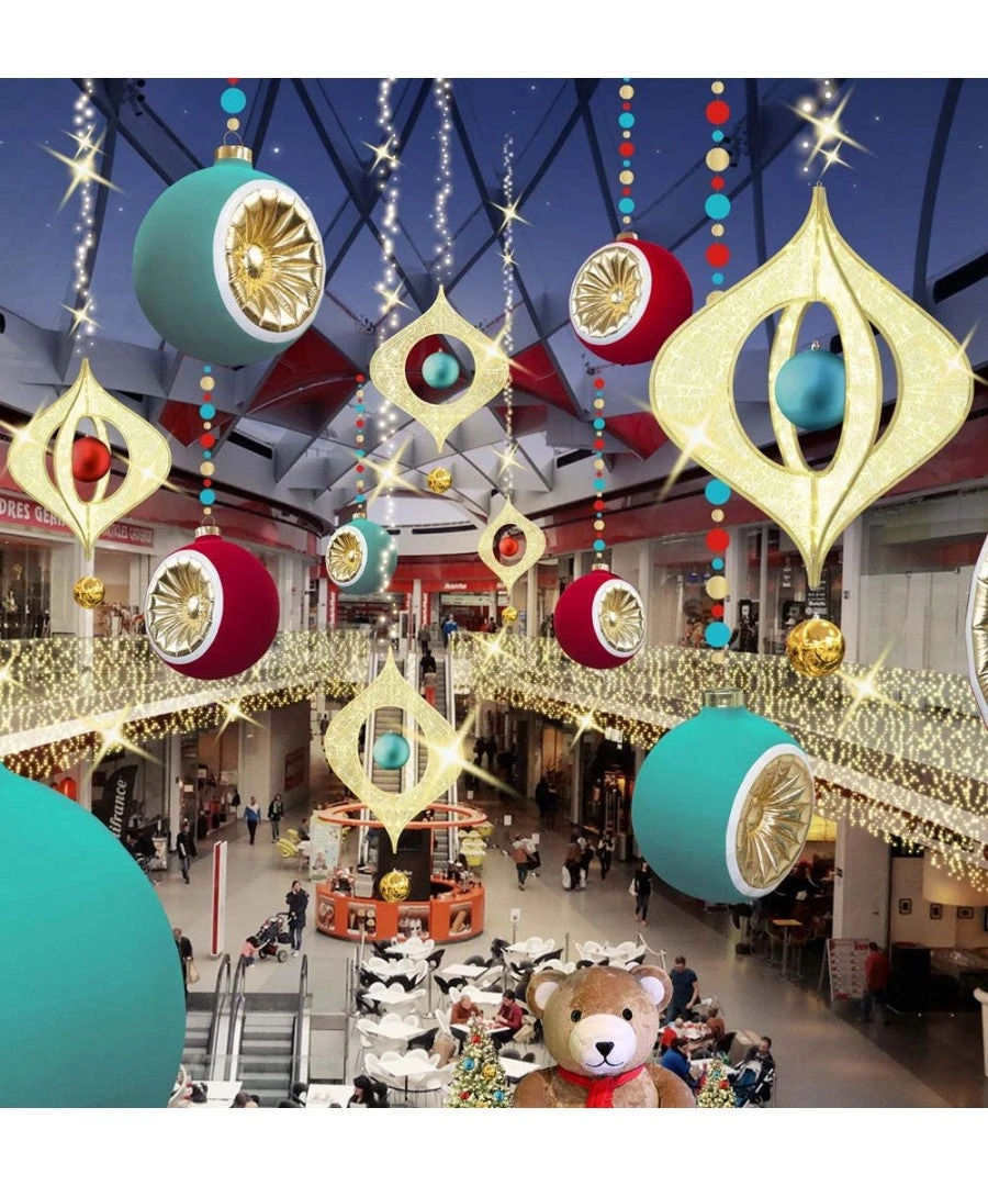 LED Lit Hanging Finial Window Ornament 4 LED Lit Hanging Finial Window Ornament - Image 2