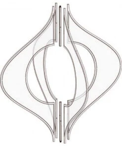 LED Lit Hanging Finial Window Ornament 7 LED Lit Hanging Finial Window Ornament -Winter Decor Market HangingOnionLED3DFraming