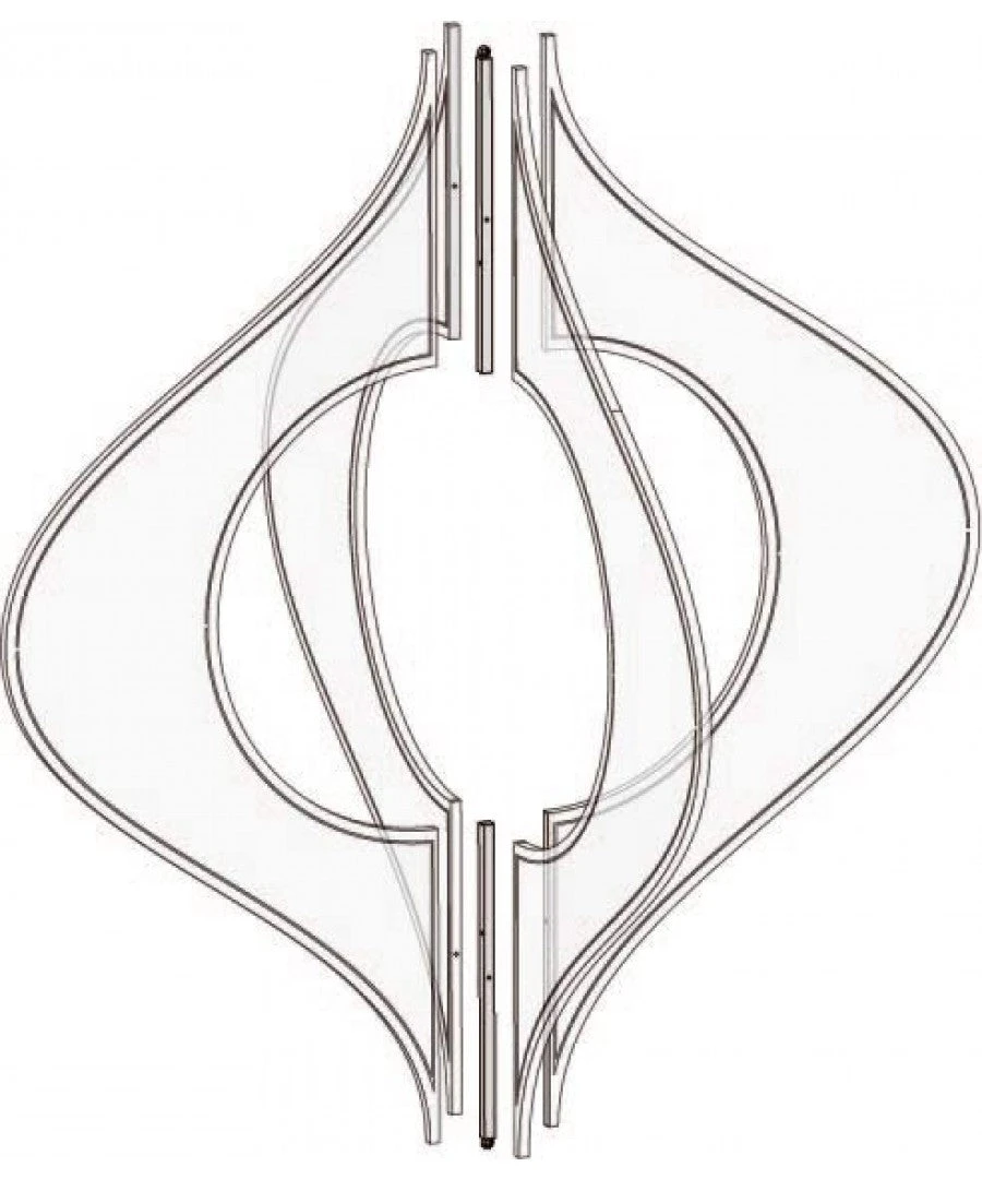 LED Lit Hanging Finial Window Ornament 5 LED Lit Hanging Finial Window Ornament - Image 3