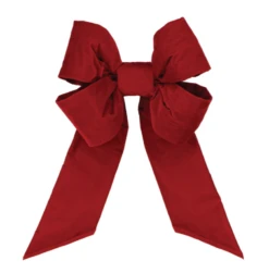 Premium Holiday Red Velvet Bow - Multiple Options 6 Premium Holiday Red Velvet Bow - Multiple Options -Winter Decor Market HolidayRedVelvetBowNoTrim