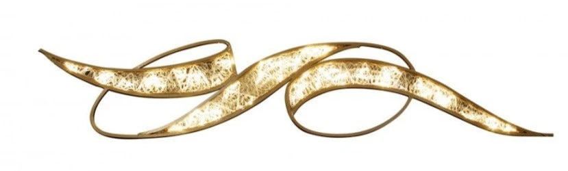 8' LED Lit Hanging Ribbon Scroll Accent Decor 4 8' LED Lit Hanging Ribbon Scroll Accent Decor - Image 2