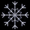 5' LED Ropelight Brilliant Snowflake Pole Mount -Winter Decor Market LEDRopelightSnowflakePoleDecoration
