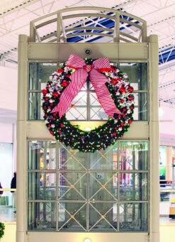 Candy Cane Structural Bow 7 Candy Cane Structural Bow -Winter Decor Market Main Place Wreath