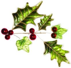 Giant Decorated Holly Tree -Winter Decor Market Metal Holly Berry Swag
