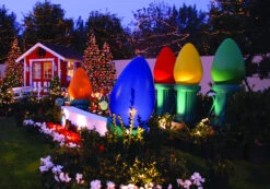 Giant Fiberglass Christmas Light Bulb -Winter Decor Market Mission Viejo App Shot