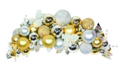 Giant Decorated Ornament Cluster Tree -Winter Decor Market Ornament Cluster Elite