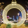 Giant Illuminated Ornament Rings -Winter Decor Market OutdoorChristmasOrnamentLightDisplayWarmWhite