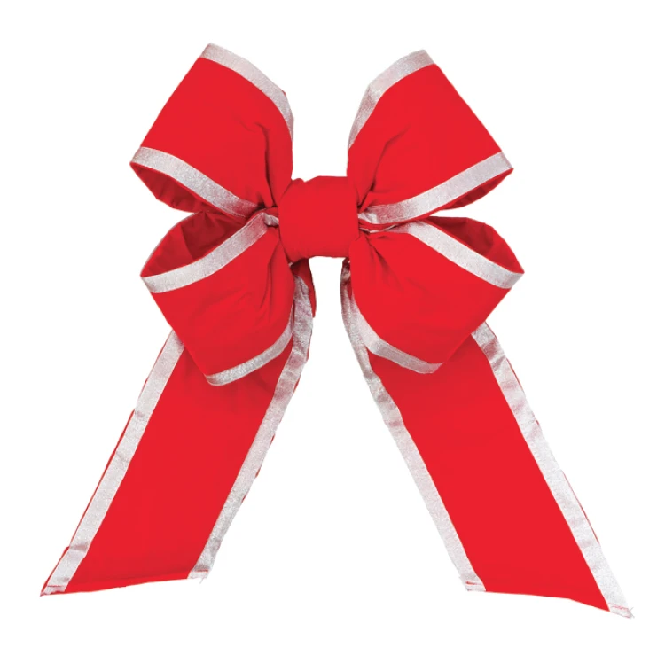 Premium Bright Red Velvet Bow - Multiple Options 5 Premium Bright Red Velvet Bow - Multiple Options - Image 3