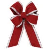 Giant Premium 4 Loop Velvet Bows - Multiple Options -Winter Decor Market Red Velvet Bow Silver Trim 7ecd01bf 6b24 44a5 90e3 ac5dfee7c857