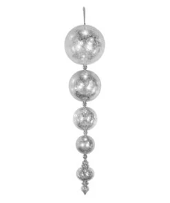 46" Commercial Mercury Ball Drop Finial 7 46" Commercial Mercury Ball Drop Finial -Winter Decor Market SilverMercuryDropFinial